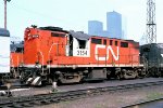 Canadian National RS18m #3154 Unit has HEP for TEMPO service